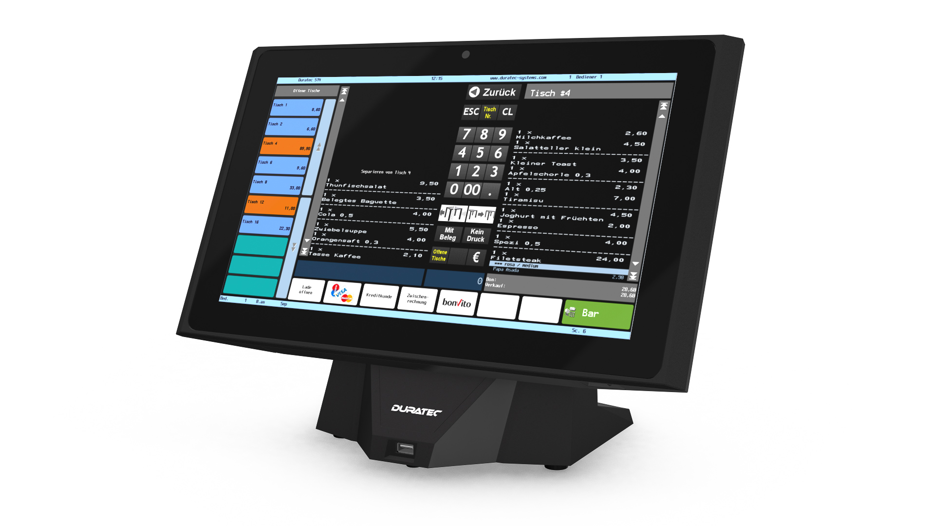 Staub- und wasserdichter Displayrahmen mit widerstandsfähigem, kratzfestem PCT Touchscreen