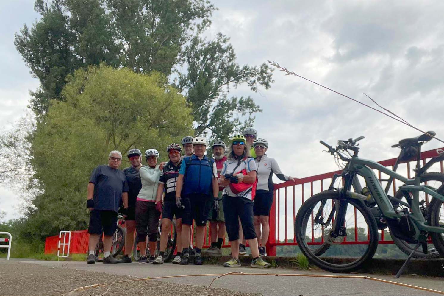 14.07.2025: Die E-Bike-Gruppe unterwegs bei Andernach