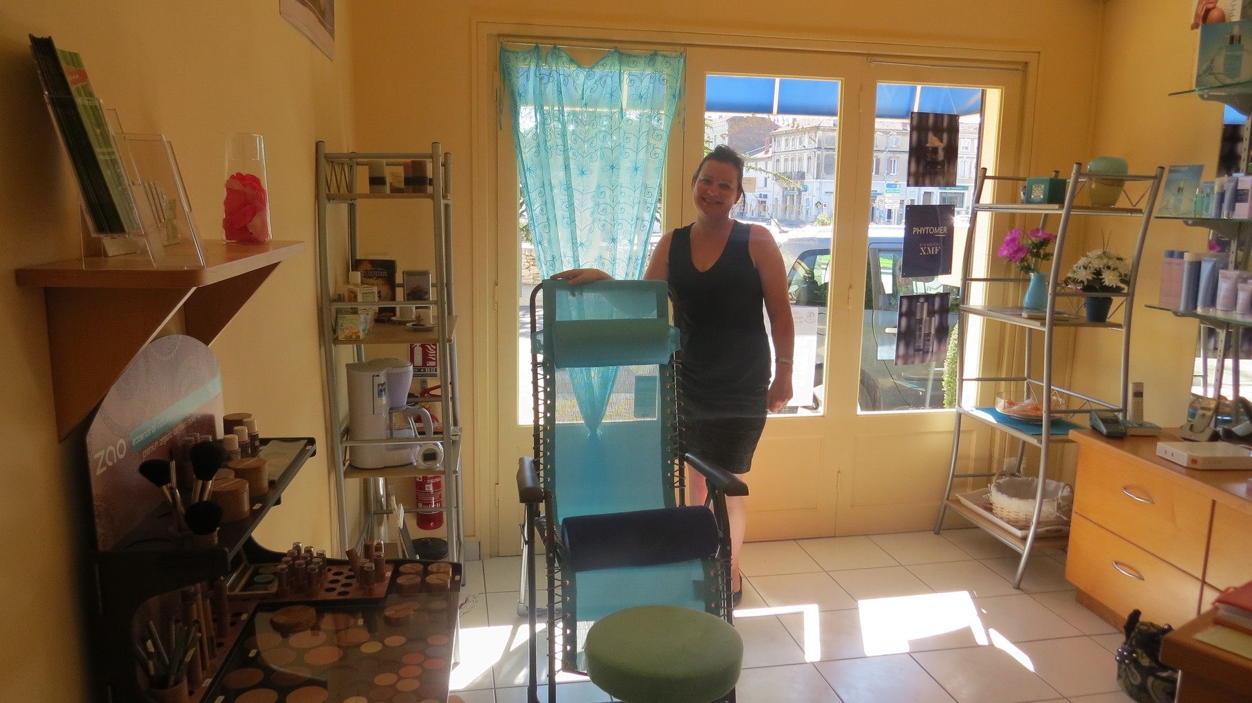 Marion dans son institut