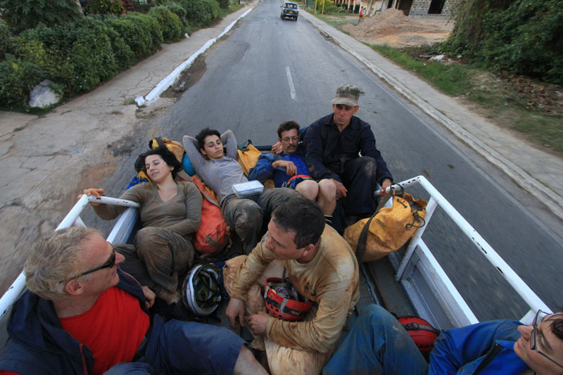 tornando dall'ultima grotta