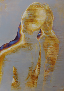 Souvenir (série Geste tendre) - 92x65 cm - Acrylique sur toile