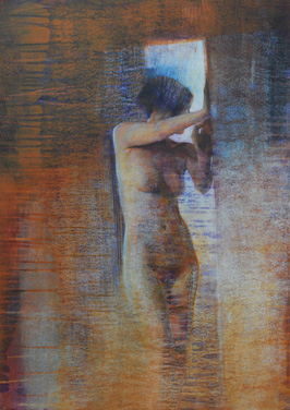 Ambre Azur - 92x65 cm - Acrylique sur toile
