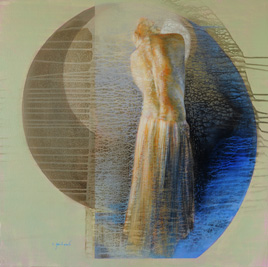 Sibylle - 80x80 cm - Acrylique sur toile