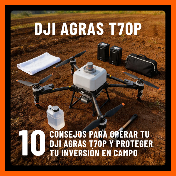 10 consejos para operar tu DJI Agras T70P y proteger tu inversión en campo