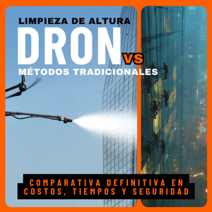 Limpieza con Dron vs. Métodos Tradicionales: la comparativa definitiva en costos, tiempos y seguridad