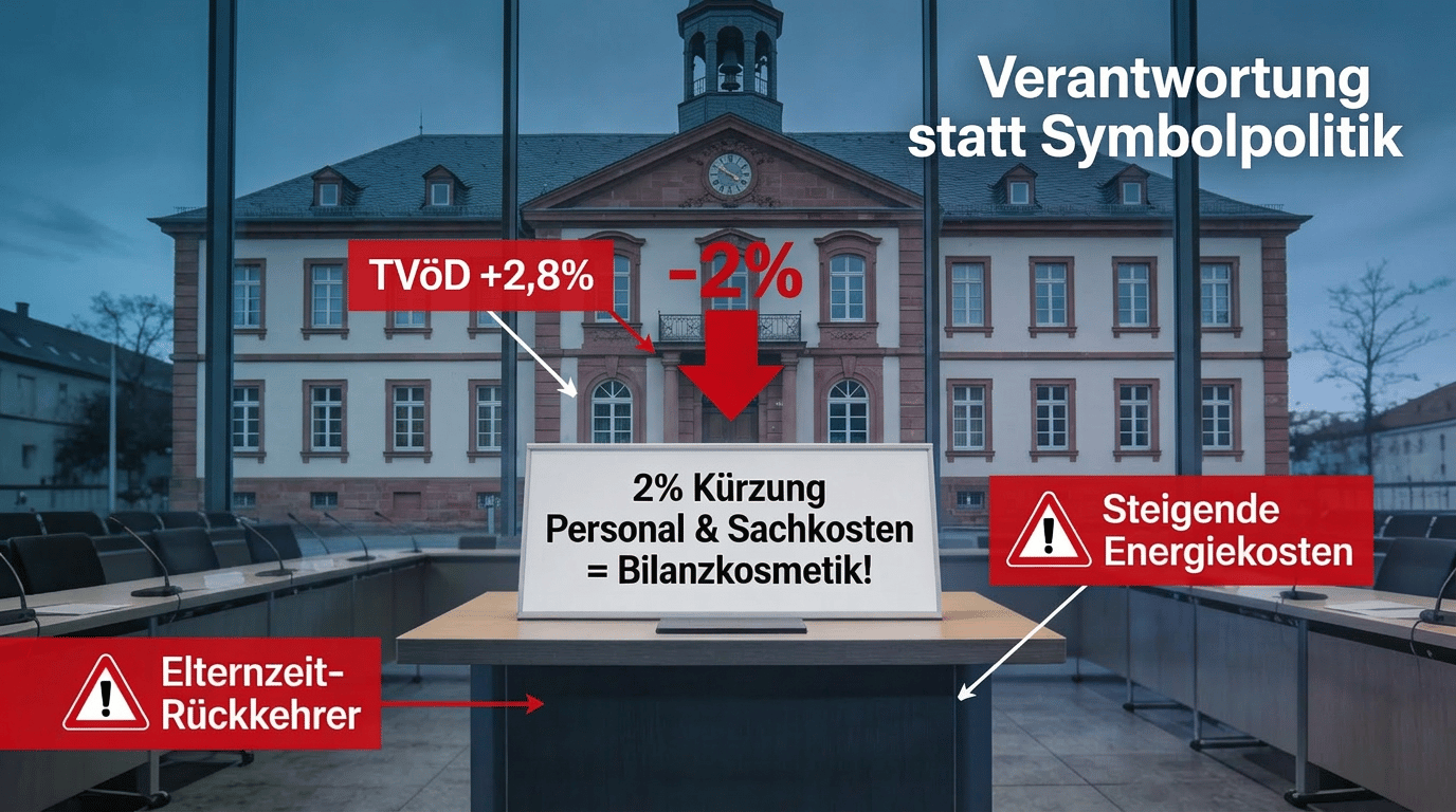 WiR lehnen pauschale Kürzungen und Stellenstreichungen ab Haushaltsberatung 2026: Verantwortung statt Bilanzkosmetik