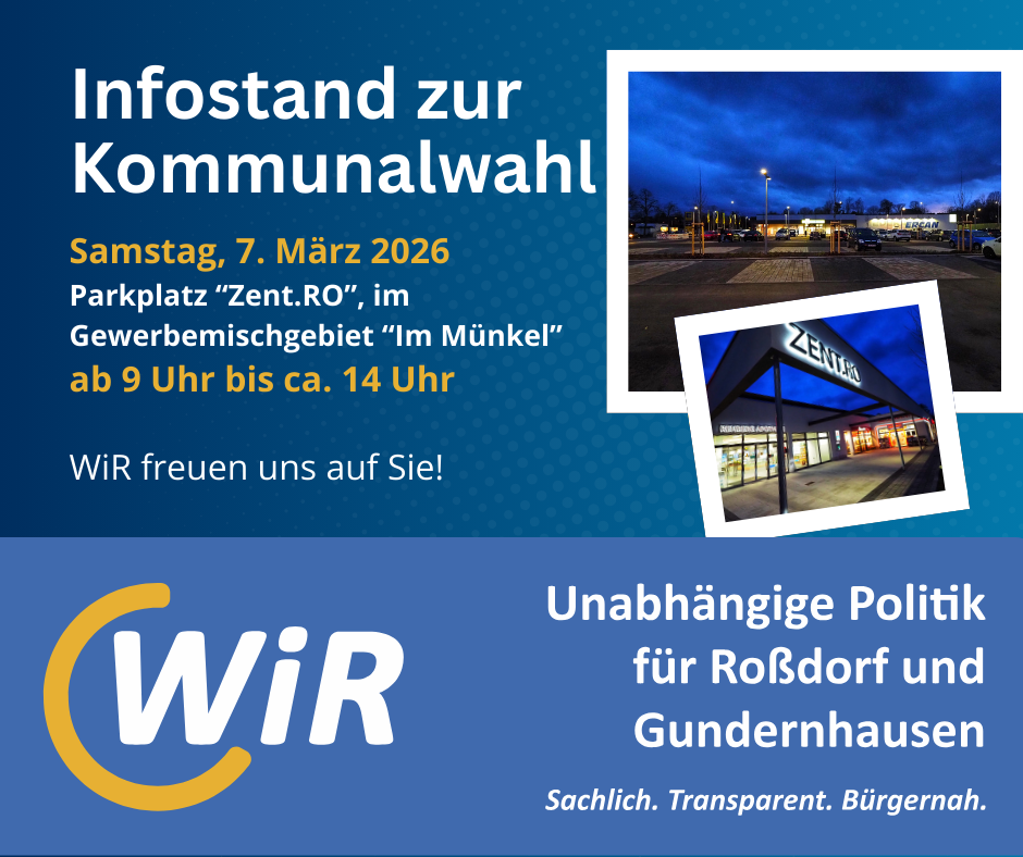 Infostand am 7. März in Roßdorf