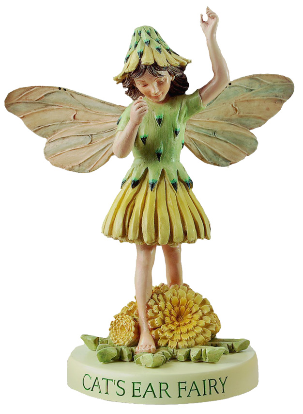 Flower Fairy Schafgarbe Elfe Figur am Sockel