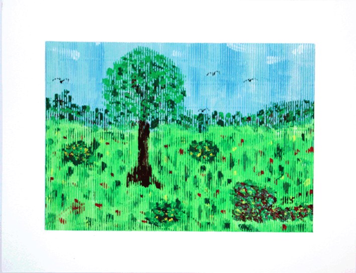 Nr.:62 Bunte Wiese / 37x25 / 
