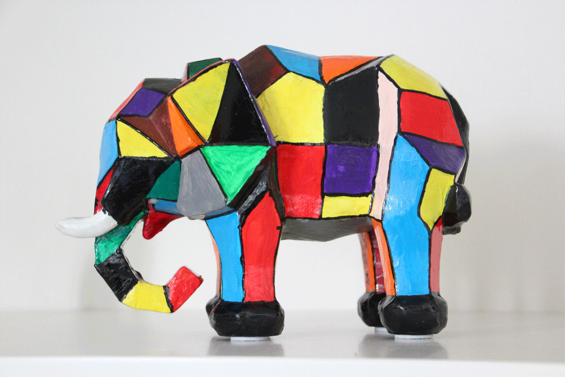 Nr.:277 Elefant / Tonfigur Acryl / 24x17 verkauft