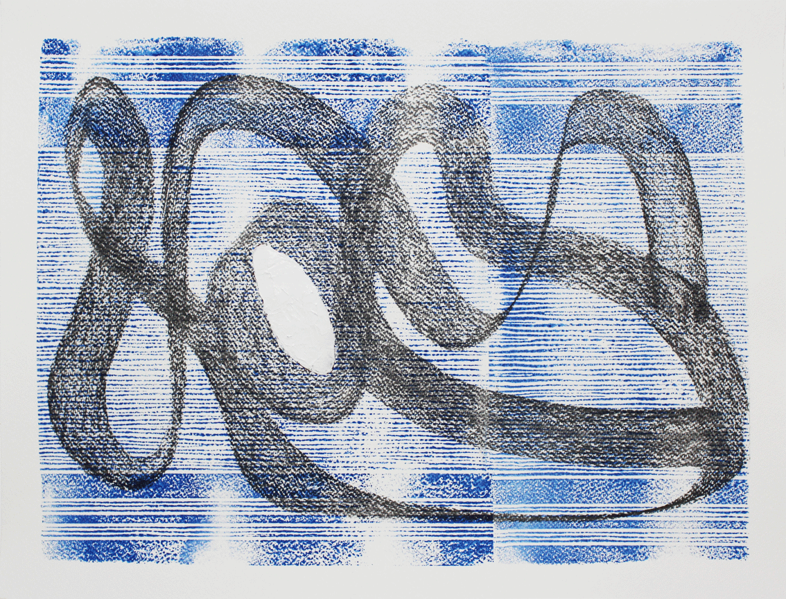 Nr.:242 Endlosschleife 3 / Acryl auf Papier / 48x36