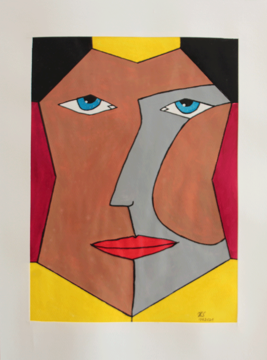 Nr.:191 Männerkopf 2 / 36x48 /