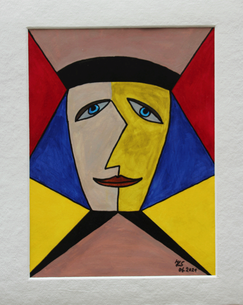 Nr.:174 Männerkopf / 37x47 / verkauft