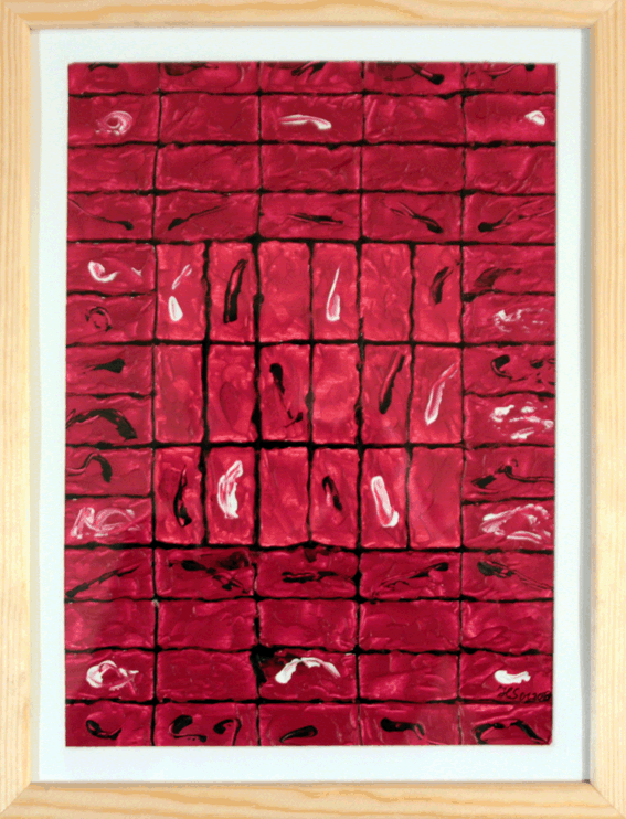 Nr.:73 Variation in rot / 31x41 /