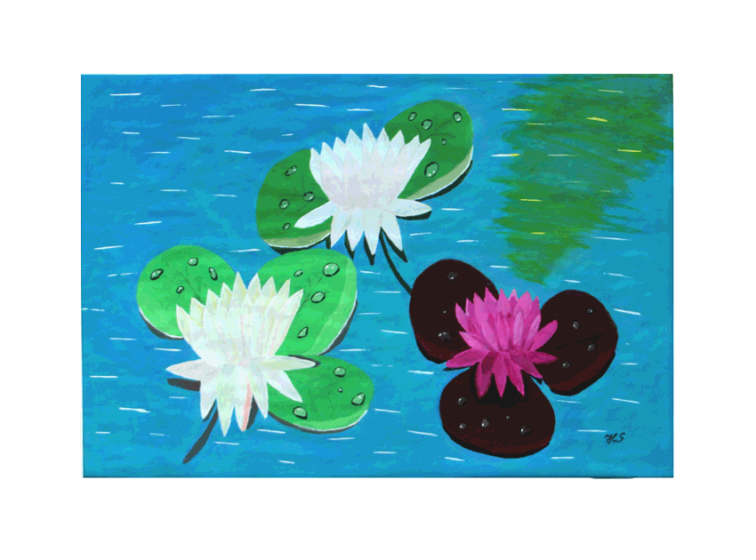 Nr.:23 Seerosen / 90x70 /