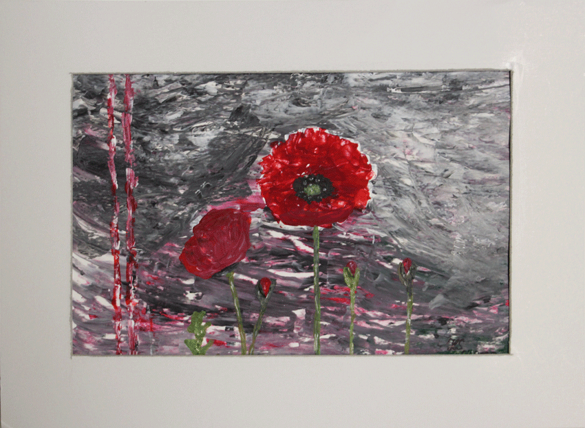 Nr.:210 Mohnblume / 37x27 /