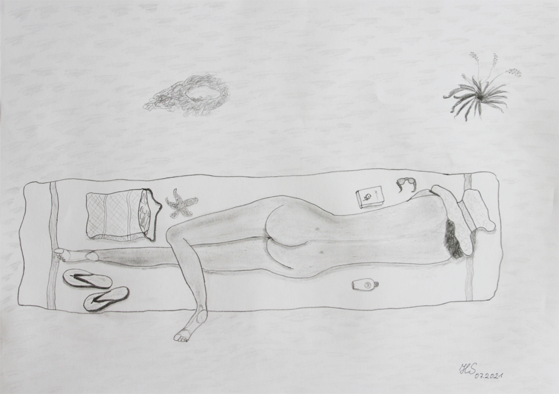 Nr.:175 Am Strand / 59x42 / 