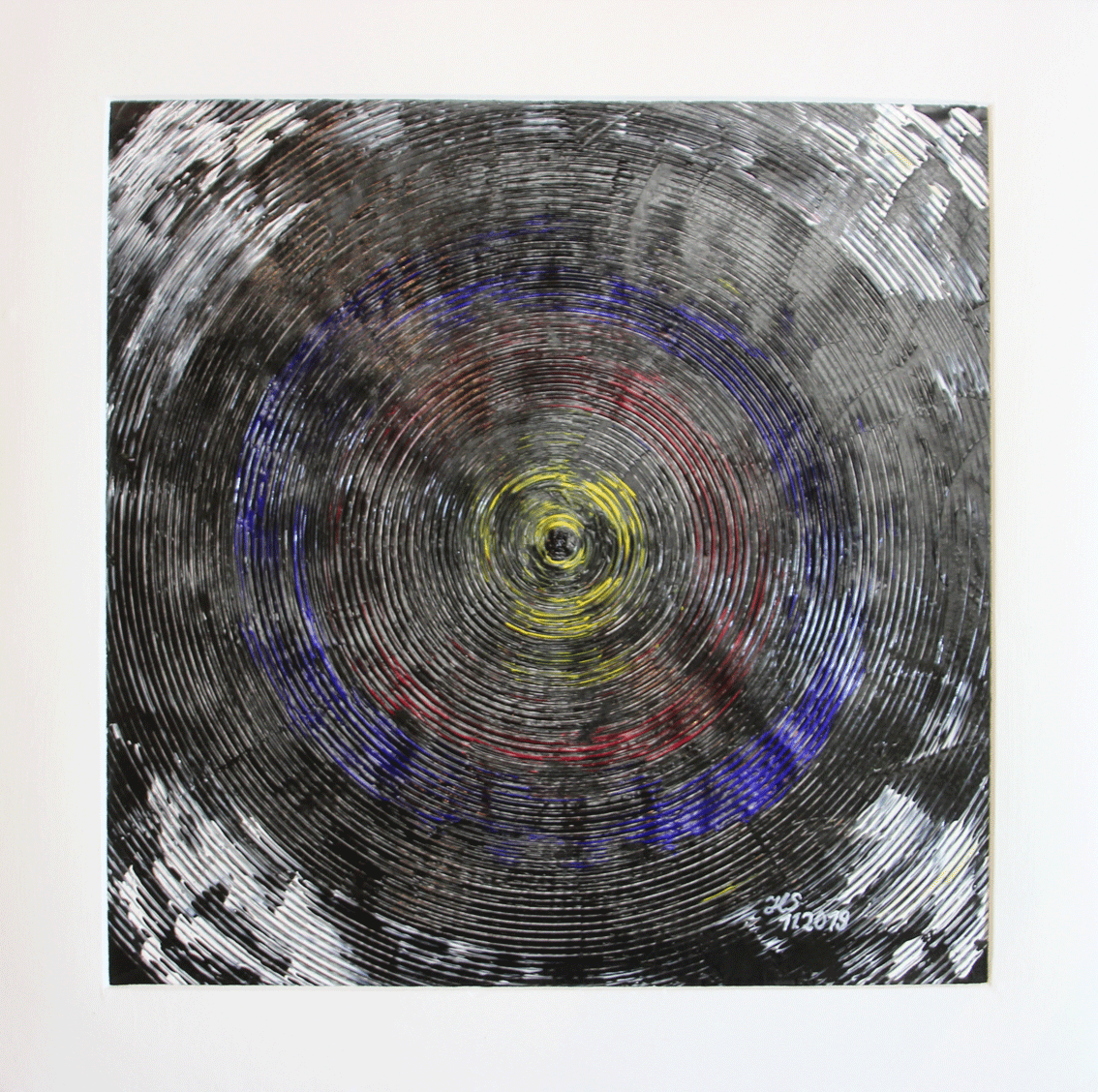Nr.:120 Kreisvariation schwarz / 60x60 / 