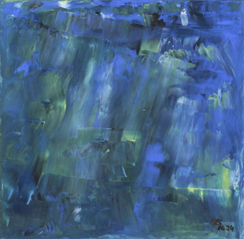 Nr.:272 ohne Titel / Acryl auf Möbelplatte / 30x30