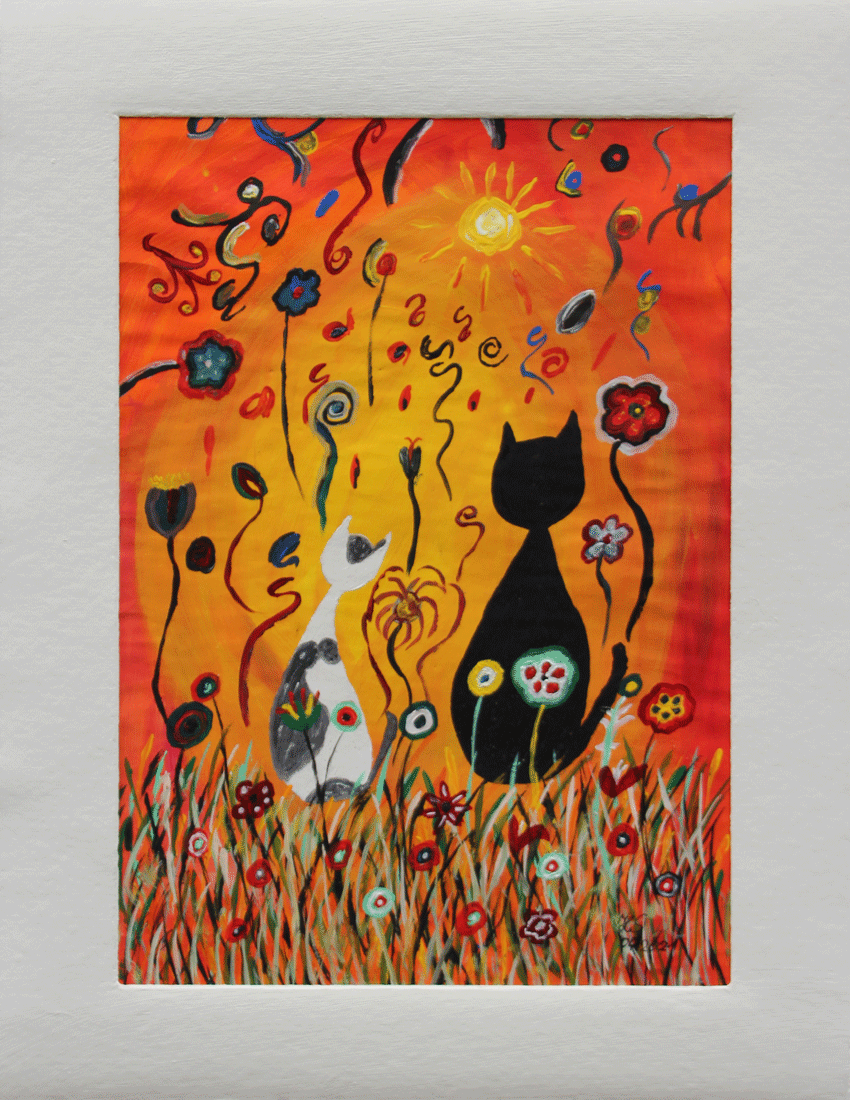 Nr.:168 Katzen / 38x50 / 