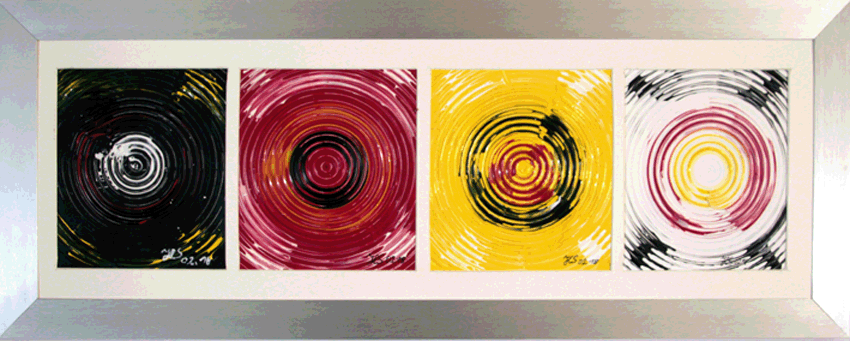 Nr.:91 Kreisvariation in 4 Farben / 63x25 /