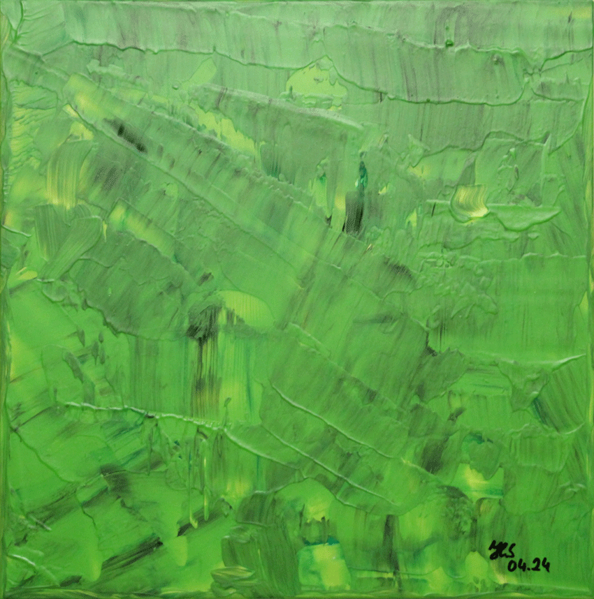 Nr.:271 ohne Titel / Acryl auf Möbelplatte / 30x30