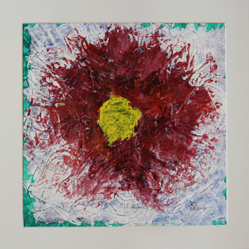 Nr.:110 Feuerblume / 45x45 / 