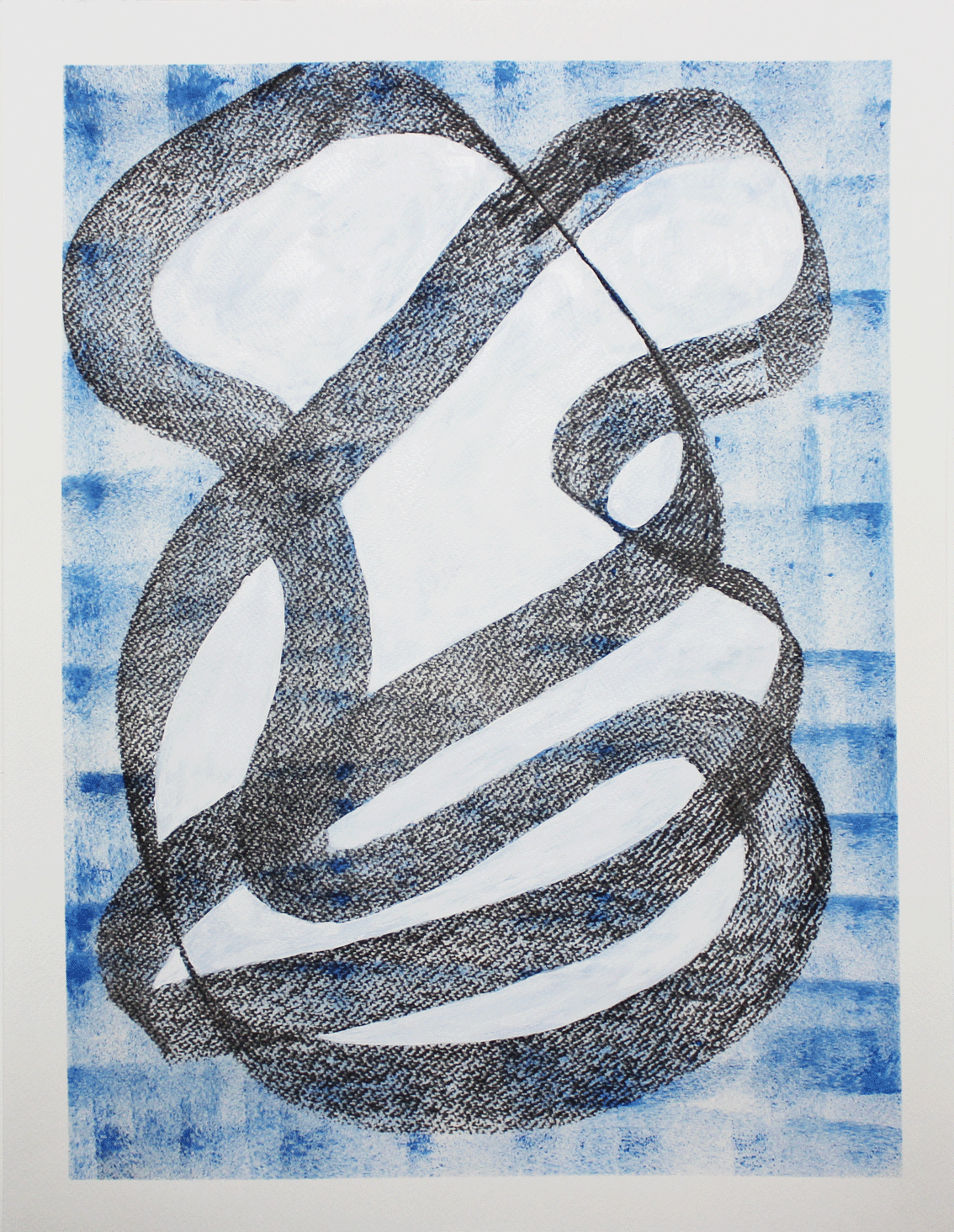 Nr.:240 Endlosschleife 1 / Acryl auf Papier / 36x48
