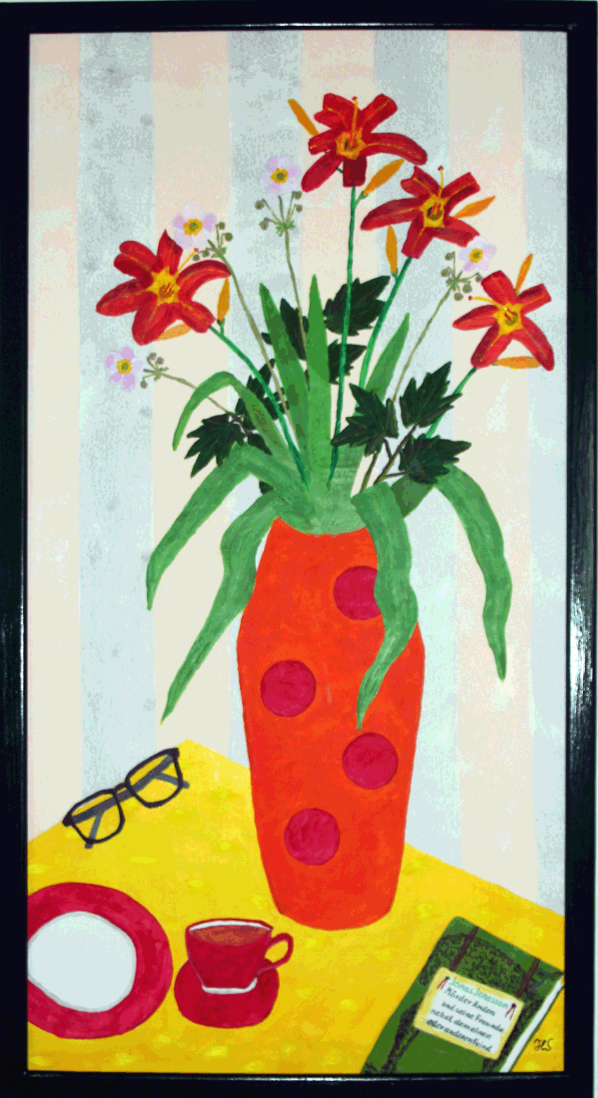 Nr.: 55 Stillleben mit Lilien / 44x81 /