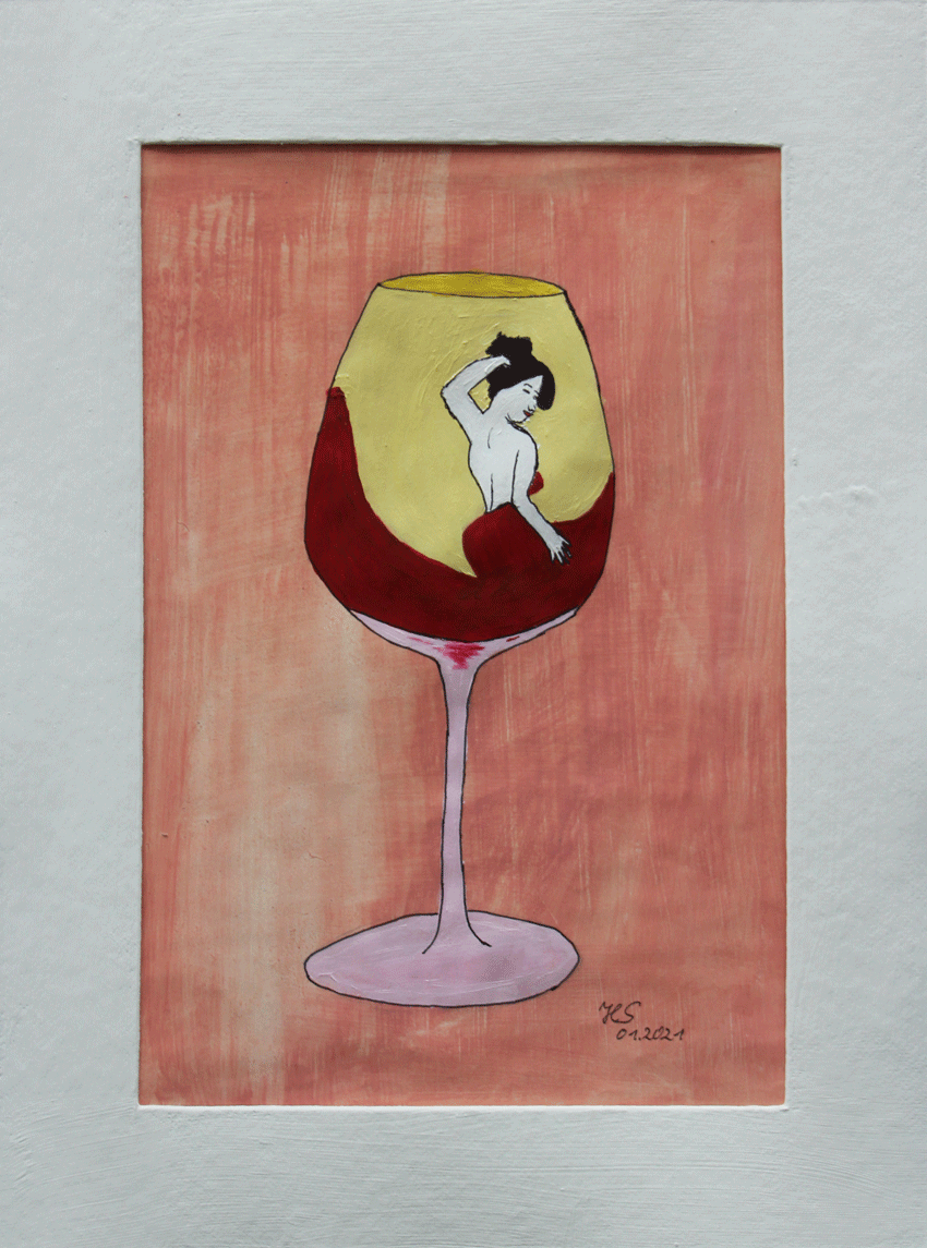Nr.:158 Verführung des Weins / 30x40 / 