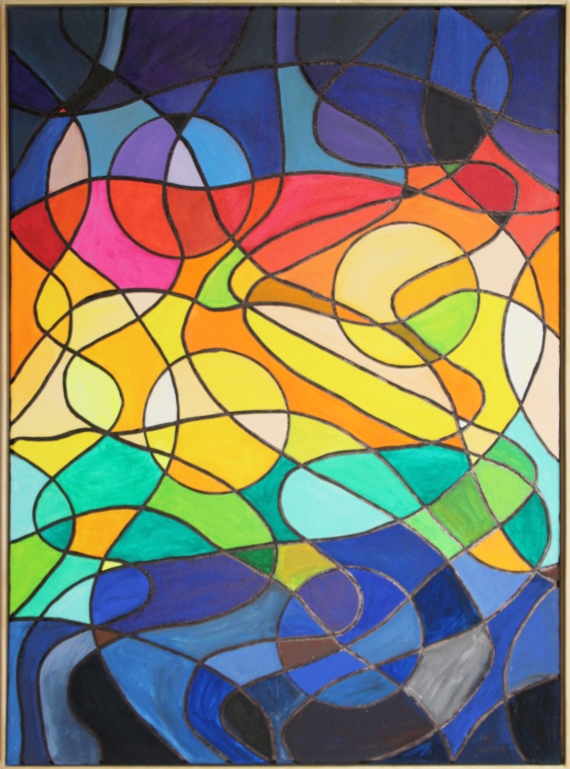 Nr.:295 ohne Titel / Acryl auf Leinwand / 50x70