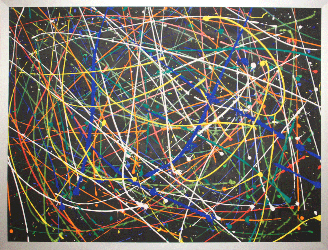 Nr.:269 ohne Titel / Acryl auf Papier / 118x90
