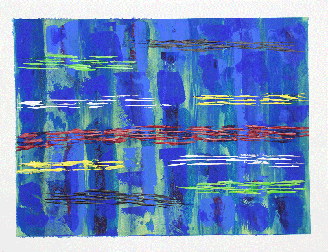 Nr.:239 ohne Titel / Acryl auf Papier / 40x30 / verkauft