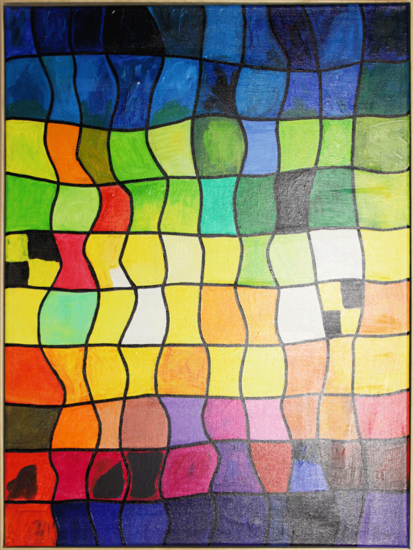Nr.:294 ohne Titel / Acryl auf Leinwand / 50x70