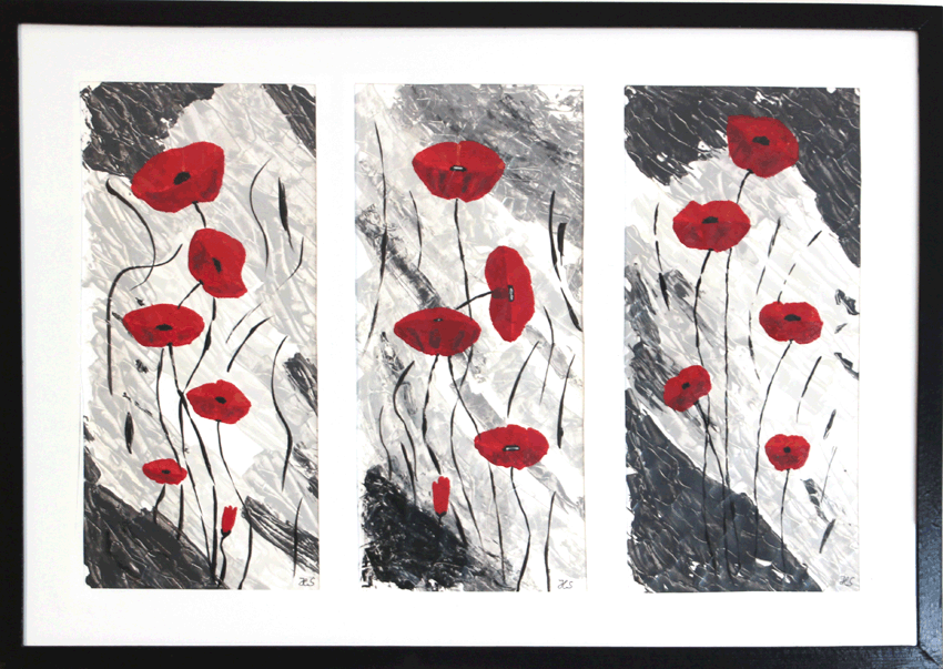 Nr.:14 3 x Mohnblumen 73x53 verkauft