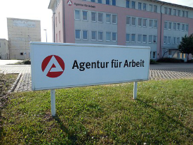 Gebäude einer Agentur für Arbeit