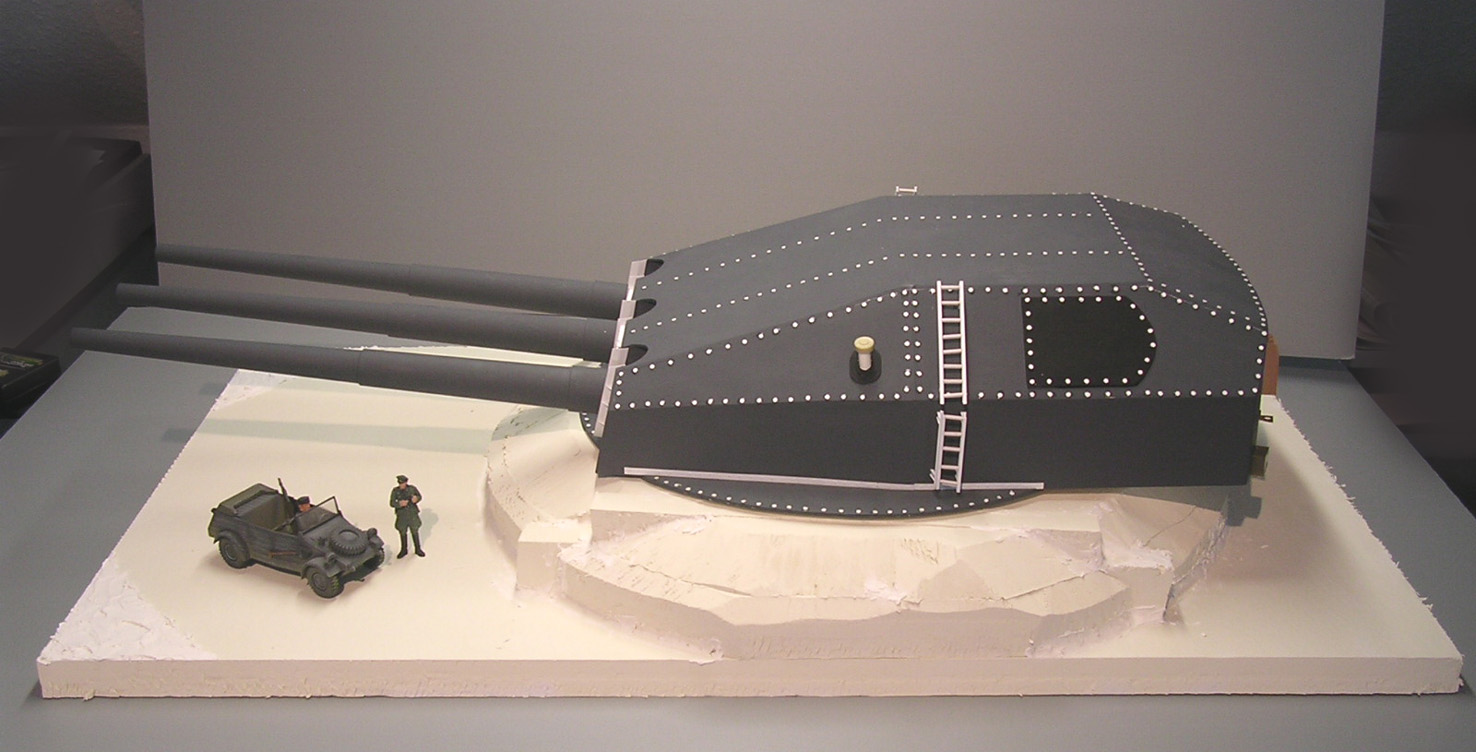 Entfernungsmesser Panzer : Gneisenau turm norwegen panzer bau diorama militär