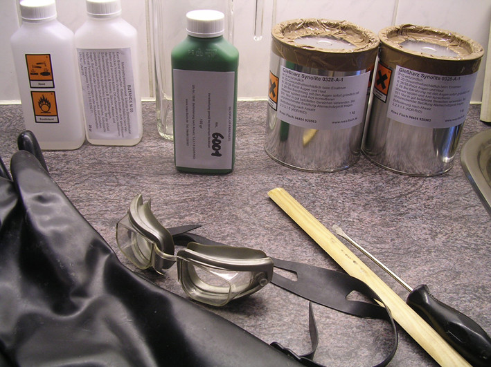 Diorama-Wasser mit Giessharz - www.panzer-bau.de/diorama/militär/1:35