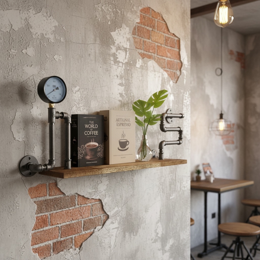 Wasserrohrregal Wandregal Industrial Möbel Schweiz Loft Stil