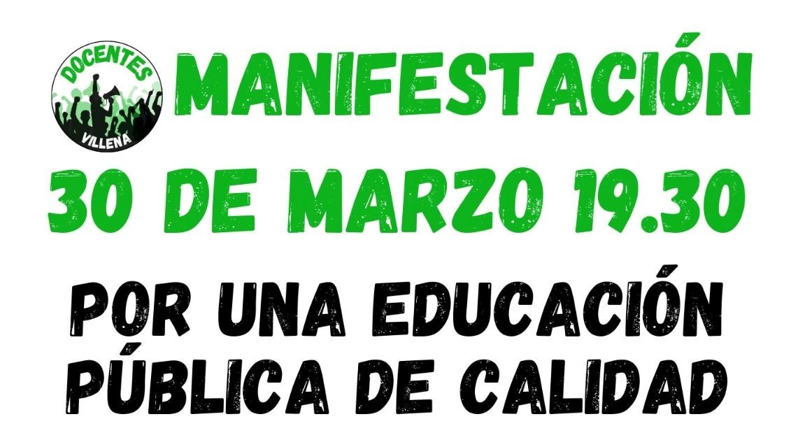 Manifestación el próximo 30 de marzo