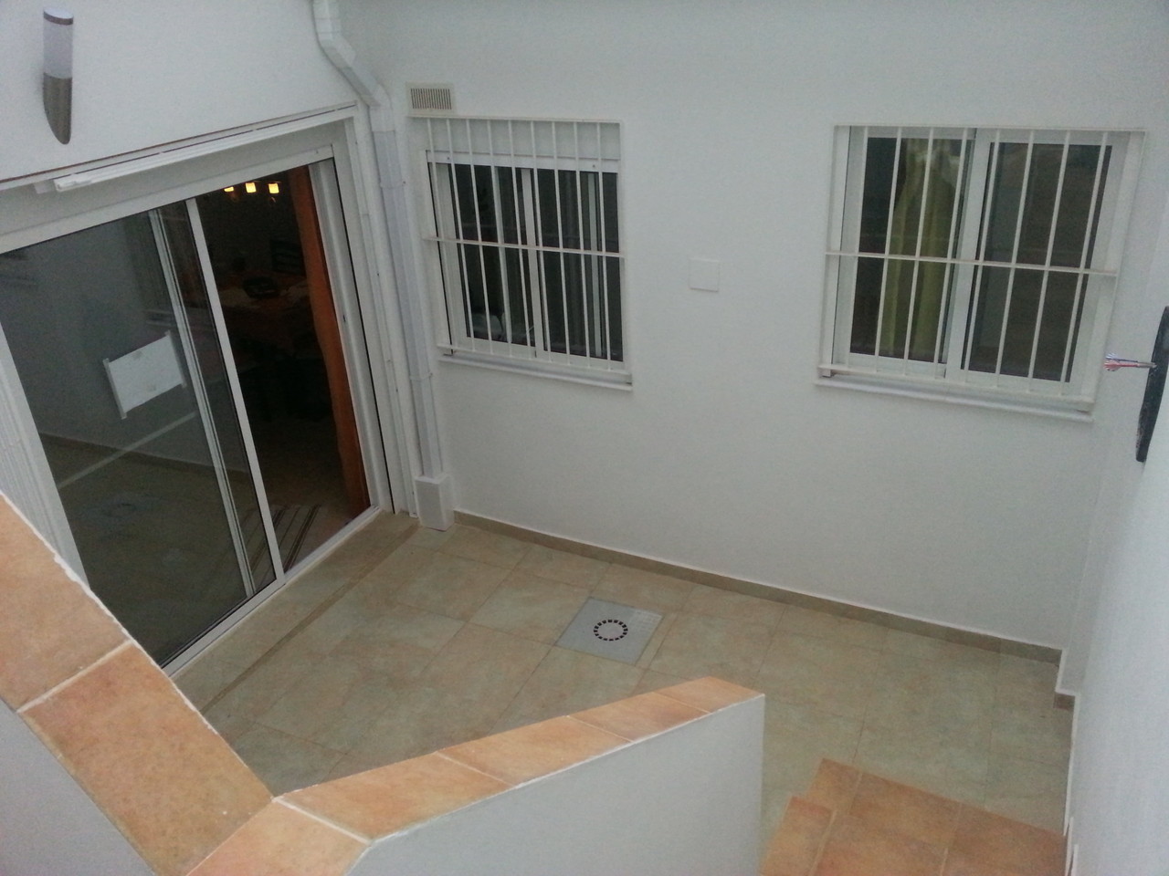 Patio mit Treppenaufgang