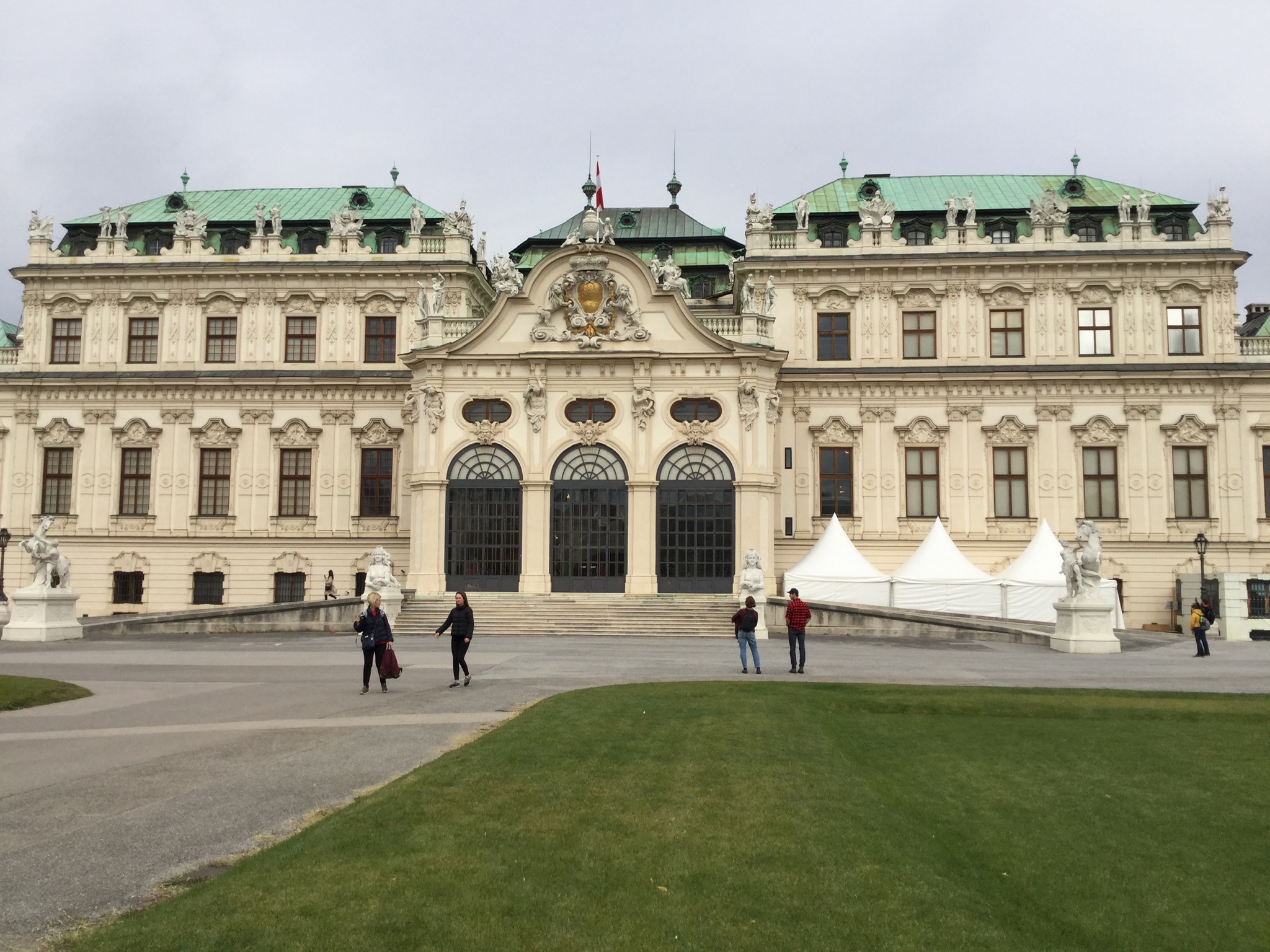 ウィーン市内のベルヴェデーレ宮殿（2019年10月）
