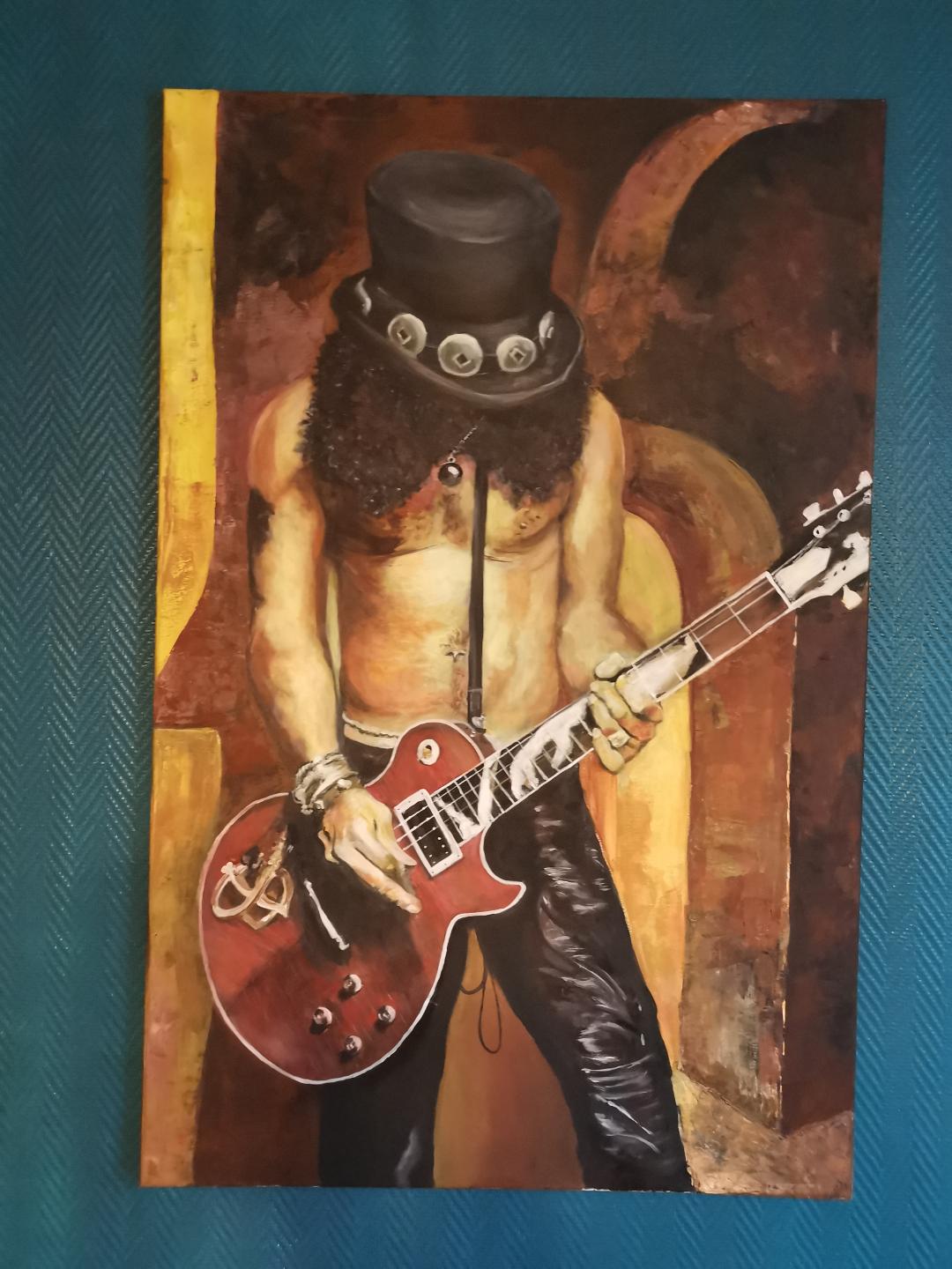 Slash in Acryl gemalt