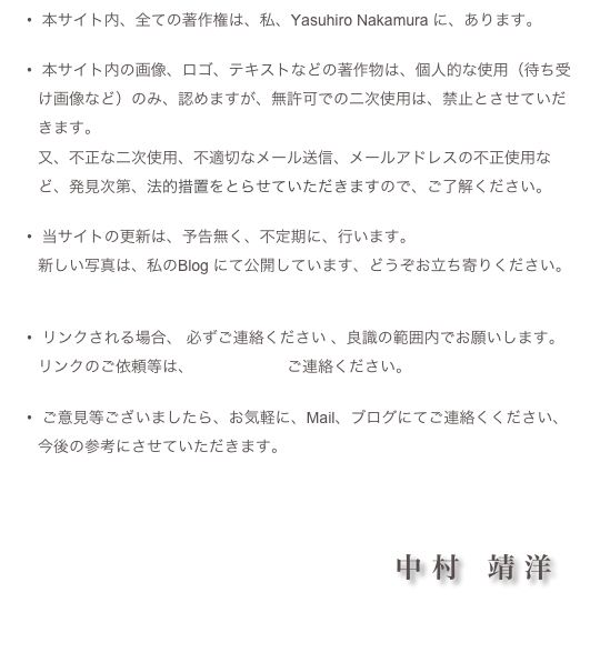 Attention Yasuhiro Nakamura ページ