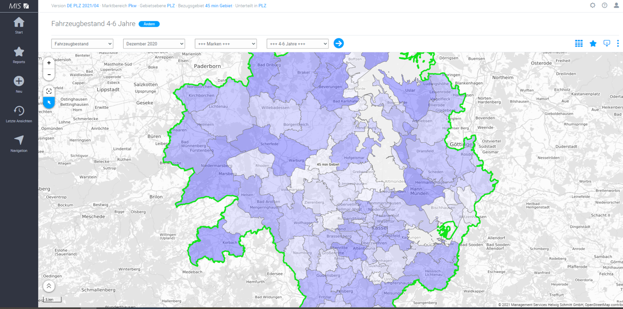 Erkennen Sie, wo es Austauschbedarf für ältere Fahrzeuge gibt