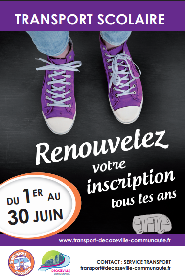 INSCRIPTION TRANSPORT SCOLAIRE