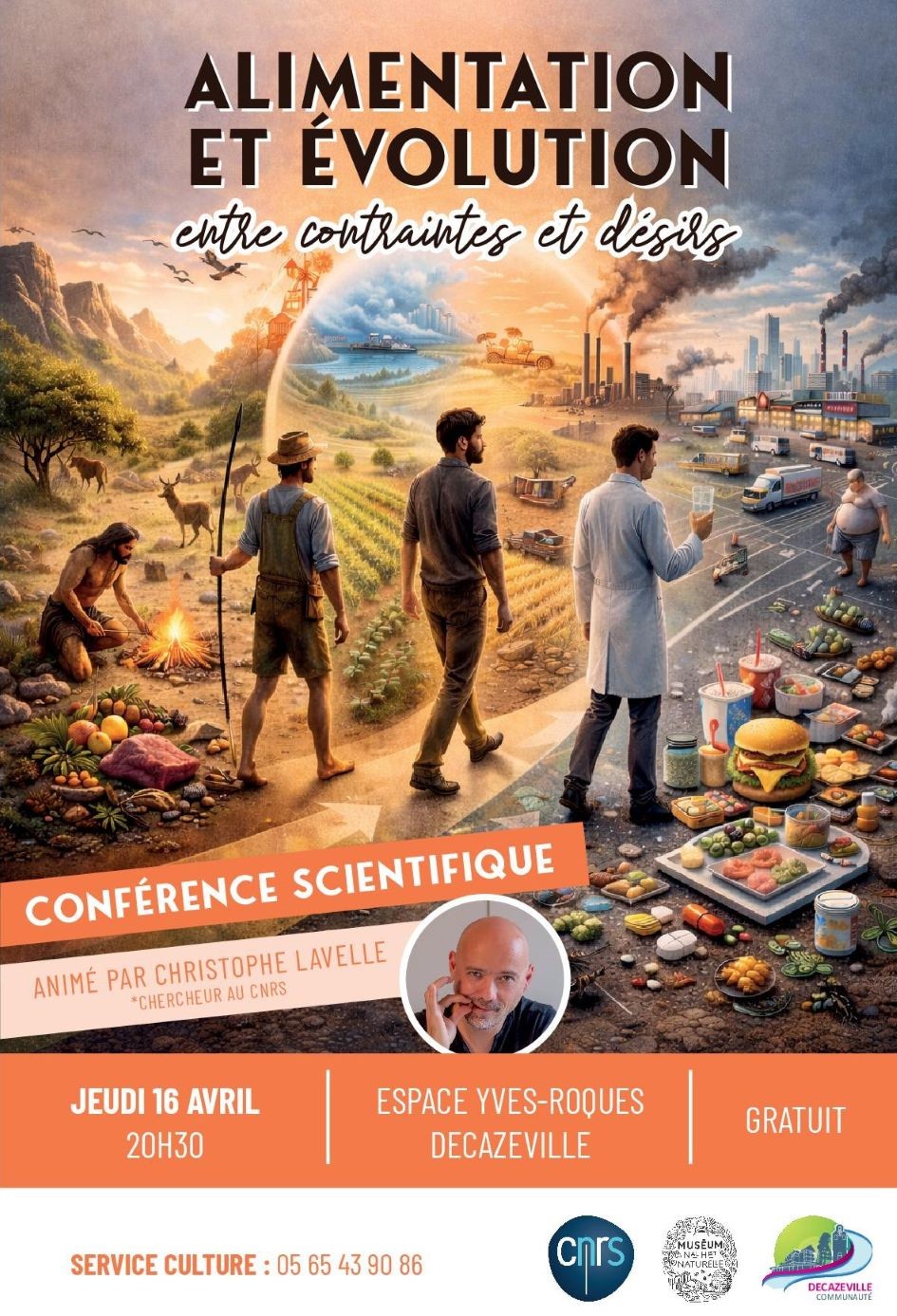 Conférence : Alimentation et évolution, entre contrainte et désirs