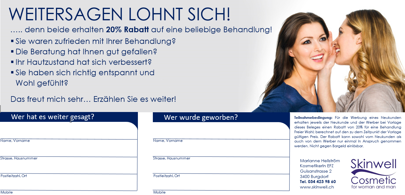 Kosmetik in Burdorf - Skinwell Cosmetic Marianne Hellström ...