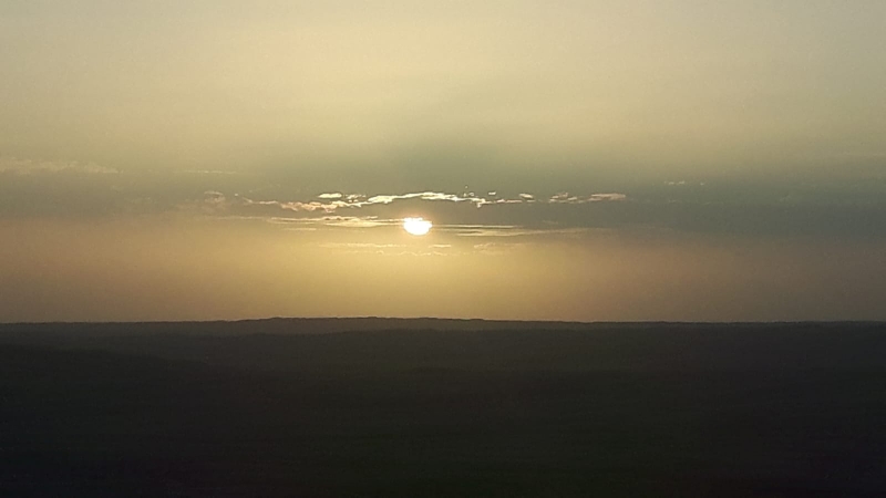 Sonnenuntergang über der Wüste