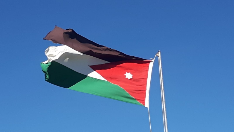 Patriotismus an der Burg Ajloun